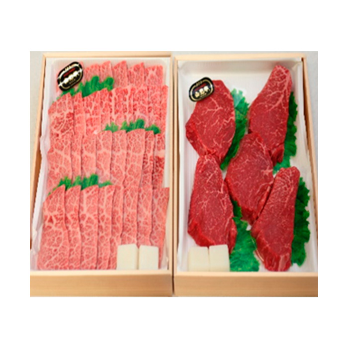 山形牛モモステーキ・カルビ焼肉セット Ａコース FY18-341