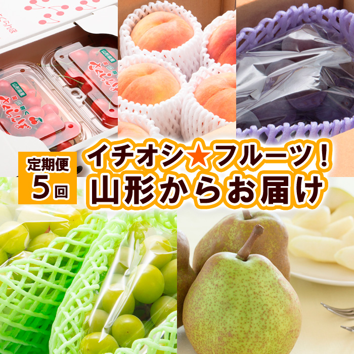 【定期便5回】イチオシ★フルーツ！山形からお届け 【令和8年産先行予約】FS25-613