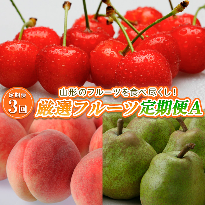 【定期便3回】山形のフルーツを食べ尽くし！厳選フルーツ定期便A 【令和7年産先行予約】FS23-857