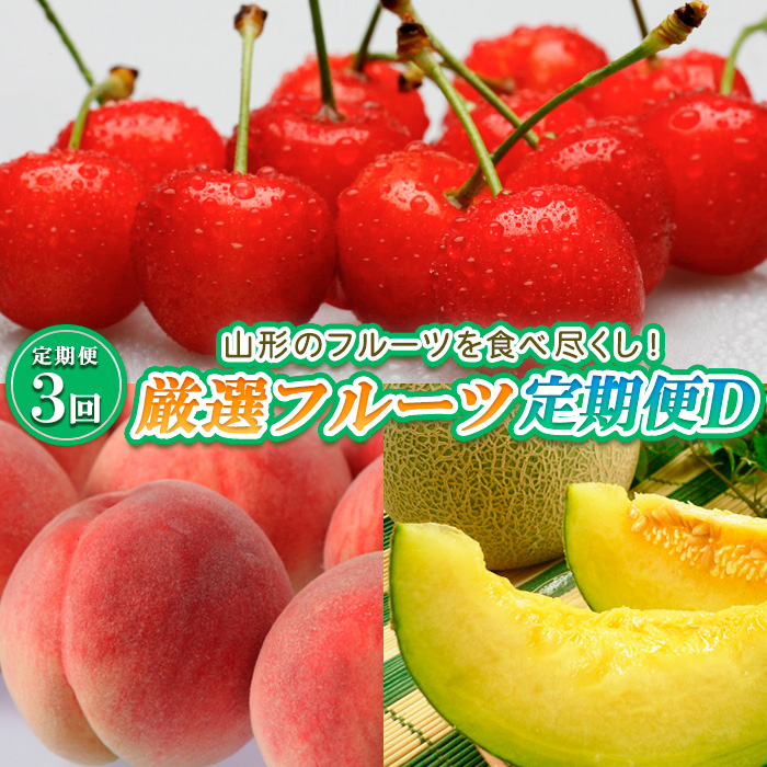 【定期便3回】山形のフルーツを食べ尽くし！厳選フルーツ定期便D 【令和7年産先行予約】FS23-859