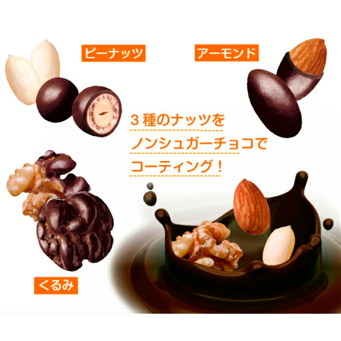 【定期便2回】【でん六】ロカボナッツチョコ 1kg×2ヶ月 小袋タイプ FZ23-901