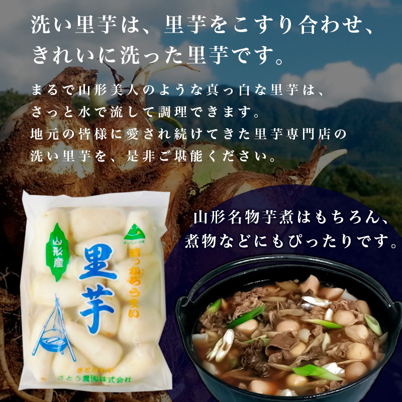 [特選]山形名物 洗い里芋 3kg(500g×6袋) FZ23-136