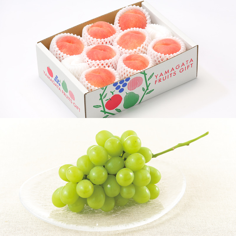 【定期便4回】☆フルーツ王国山形☆白桃・シャインマスカット・ラフランス・りんご 【令和8年産先行予約】FS24-773