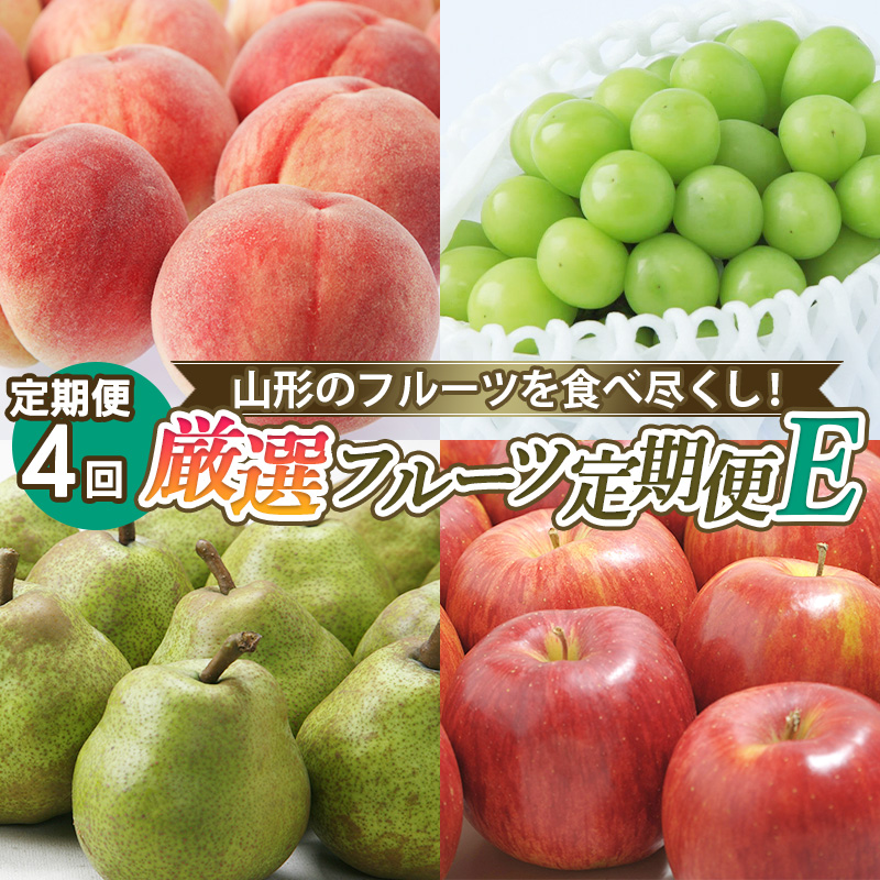 【定期便4回】山形のフルーツを食べ尽くし！厳選フルーツ定期便E 【令和7年産先行予約】FS24-802