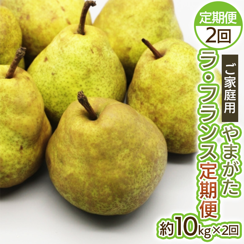 【定期便2回】ご家庭用 やまがたラ・フランス10kg×2回【令和8年産先行予約】FS25-750