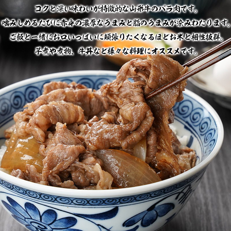 山形牛 切り落とし 1kg (500g×2P) FY25-071