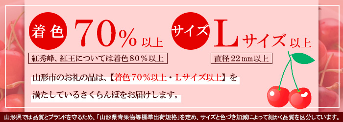 山形のさくらんぼ 紅秀峰 1080g(180g×6パック) Lサイズ以上 【令和8年産先行予約】FS25-520