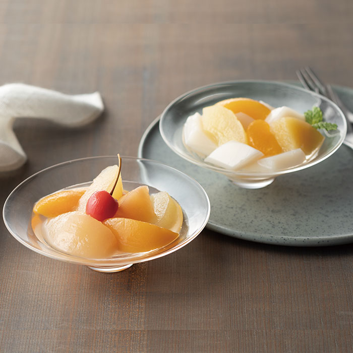 【日本の極み】いつでも贅沢フルーツ [フルーツポンチ1個・杏仁フルーツ1個] FZ23-286