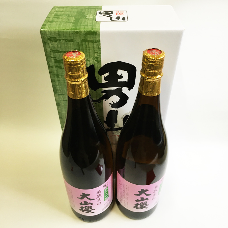 『期間限定』男山 純米大吟醸 西蔵王の大山櫻 1.8L×2本【令和8年3月中旬～発送】 FZ22-517