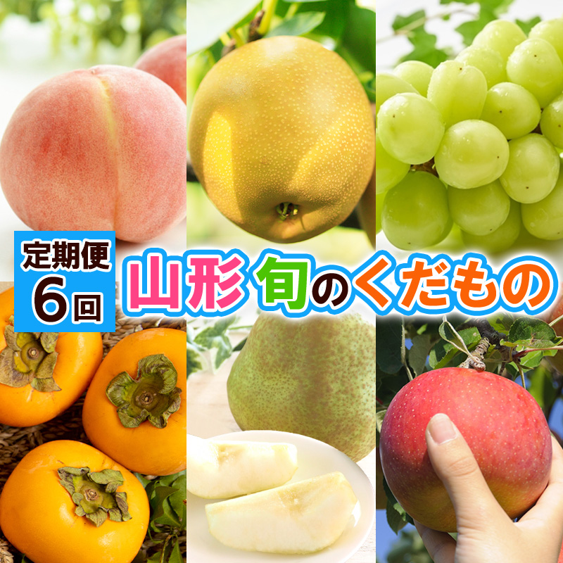 【定期便6回】山形 旬のくだもの 【令和8年産先行予約】FS24-796