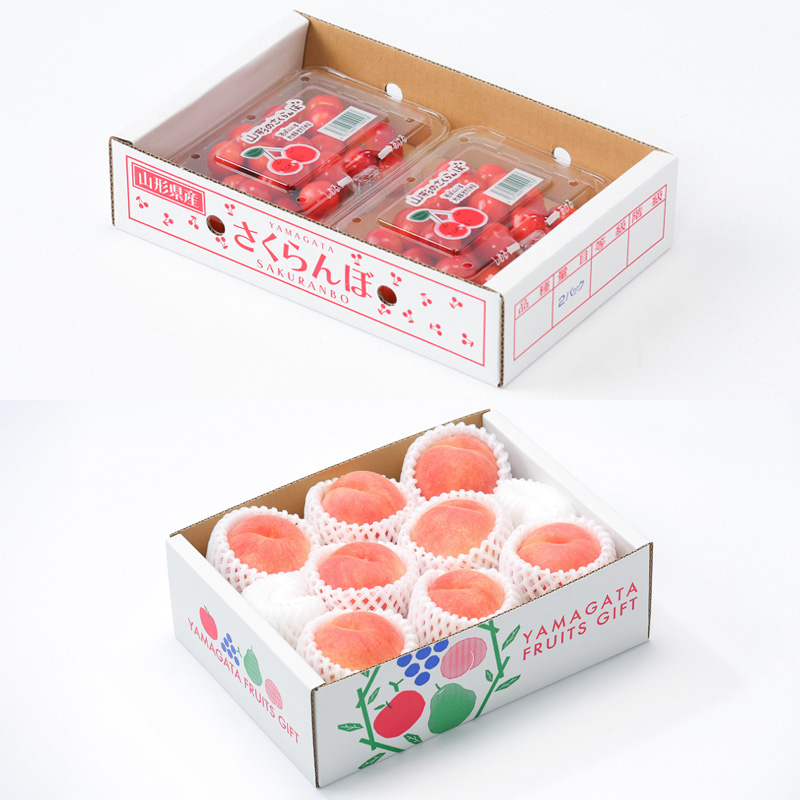 【定期便4回】☆フルーツ王国山形☆佐藤錦・白桃・シャインマスカット・りんご  FY25-358