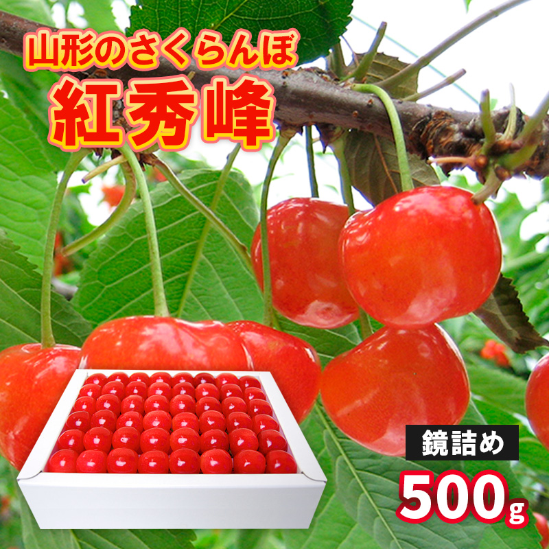 山形のさくらんぼ 紅秀峰 鏡詰め 500g Lサイズ以上 【令和8年産先行予約】FS25-518