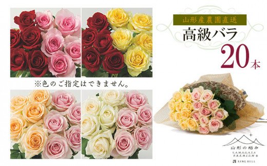 山形産農園直送高級バラ 20本 FZ26-743