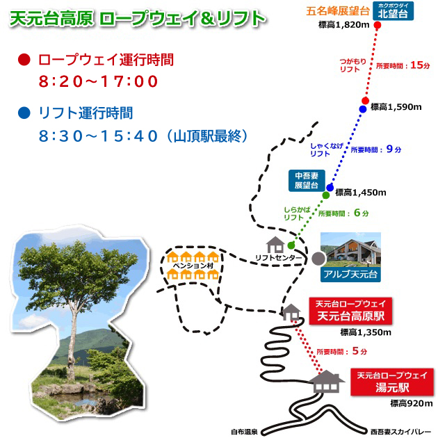 天元台高原 共通利用券 5枚組 ( 5千円分 ) トレッキング グリーンシーズン スキー スノーボード ウィンタースポーツ 天元台 西吾妻山