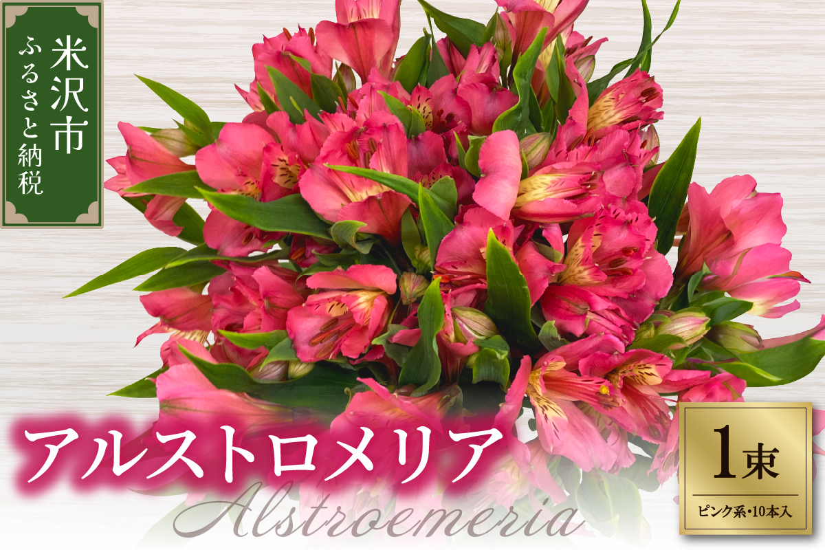 アルストロメリア ピンク系 1束 10本入り 花 生花 切花 2026年4月～7月上旬頃 お届け予定 山形県 米沢市