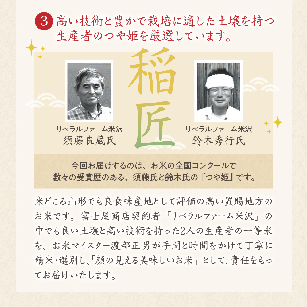 令和7年産 プレミアム つや姫 2kg 精米 微生物農法 農薬7割削減 米沢牛完熟堆肥 有機質肥料 2025年産 白米 米 お米マイスター 厳選 ブランド米 山形県 米沢市