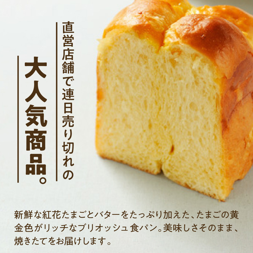 《数量限定》 ウフウフガーデン たまごやのブリオッシュ食パン 2本 (1本1.5斤) パン 朝食 朝ごはん トースト サンドイッチ 焼きたて 山田鶏卵 送料無料 山形県 米沢市