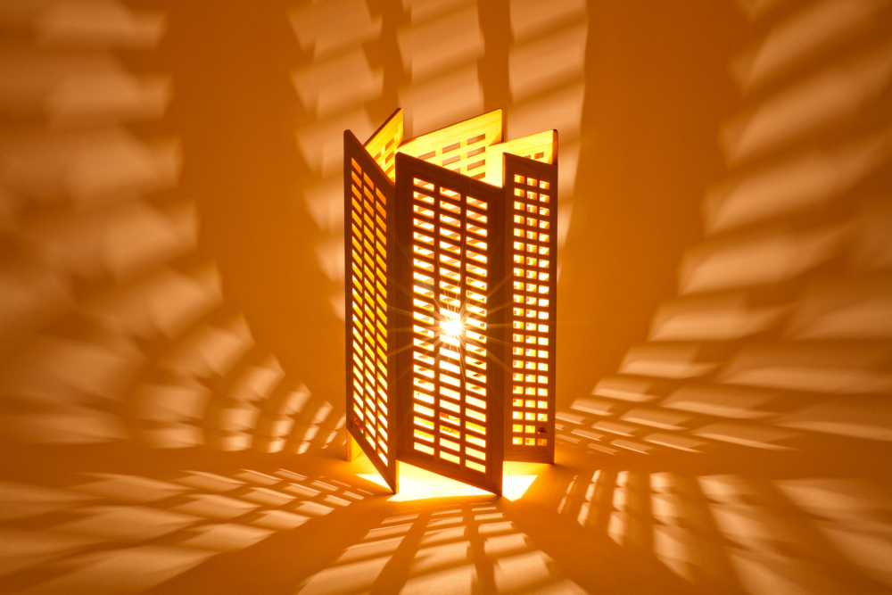 組子照明 机上型 「トワル」