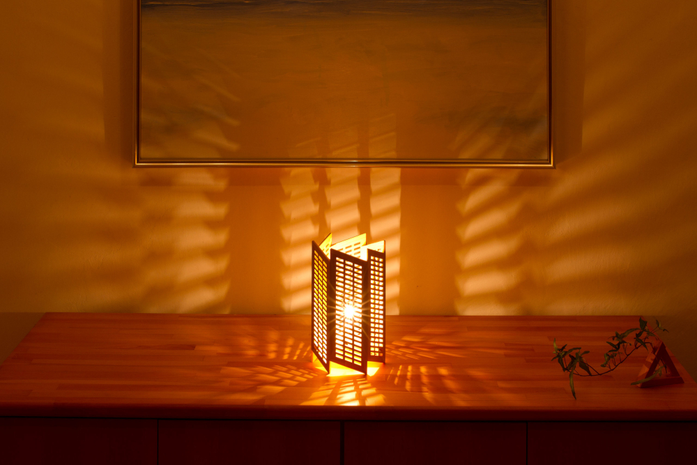 組子照明 机上型 「トワル」