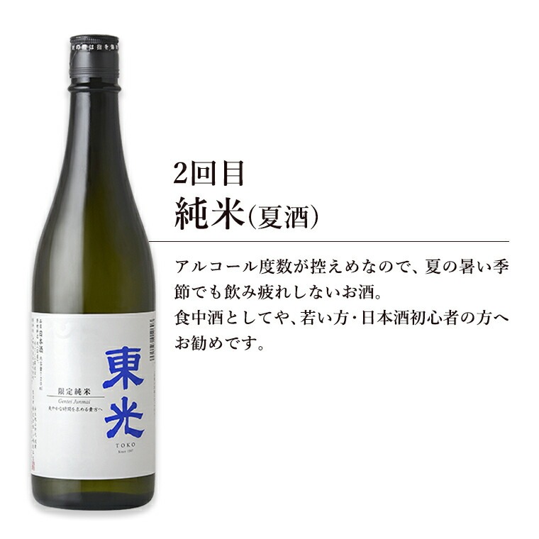 【先行予約】 定期便 小嶋総本店 東光 季節のお酒 720ml × 1本 × 4回 計4本 純米酒 花見酒 純米 夏酒 純米吟醸酒 ひやおろし 純米吟醸新酒 しぼりたて