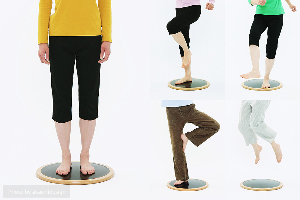 ココロ の バランスボード ( モバイルサイズ ) 室内用 トレーニング 体幹