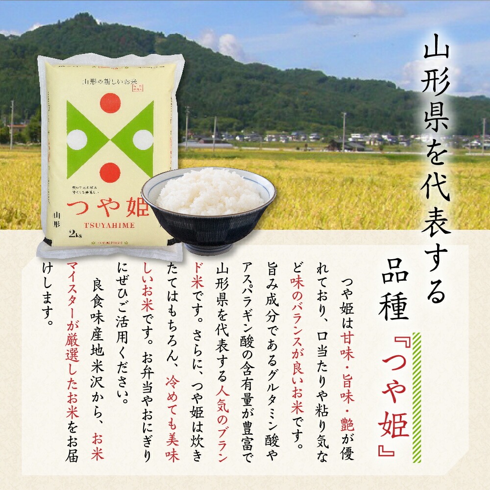 令和7年産 プレミアム つや姫 2kg 精米 微生物農法 農薬7割削減 米沢牛完熟堆肥 有機質肥料 2025年産 白米 米 お米マイスター 厳選 ブランド米 山形県 米沢市