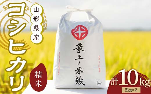 令和7年産 コシヒカリ 5kg×2 計10kg 精米 【最上ノ米蔵】 山形県産 こしひかり こめ 米 白米 F3S-2707
