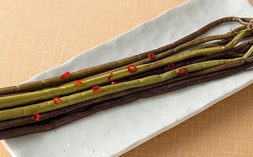 【旬彩工房】山形県産わらび一本漬け風（醤油漬け）＆水煮セット  F3S-1445