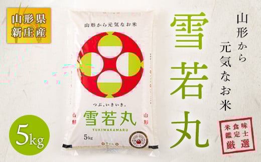 【令和7年産】 米食味鑑定士厳選 新庄産米 雪若丸（精米）5kg 米 お米 おこめ 山形県 新庄市 F3S-2585