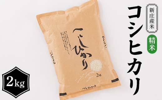 【令和7年産】 新庄産米 コシヒカリ 精米 2kg こしひかり コメ 米  F3S-2449