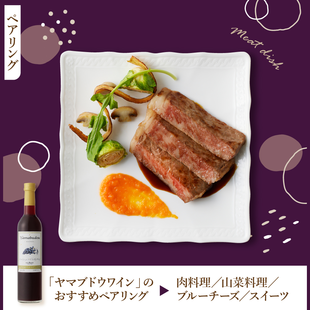 ヤマブドウワイン500ml×２本セット 山形県 東根市 合同会社 Fruit Winery Esprit提供 hi108-002