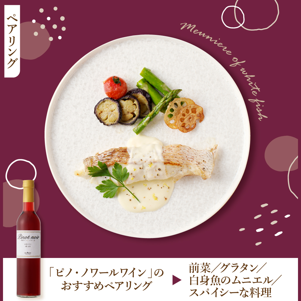 ピノ・ノワールワイン500ml×2本セット 山形県 東根市 合同会社 Fruit Winery Esprit提供 hi108-001
