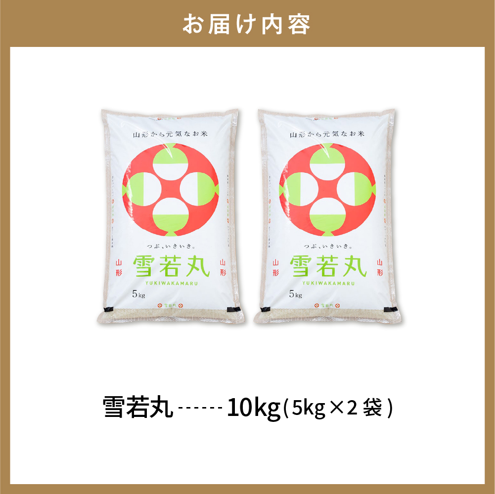 【令和6年産米】☆2025年5月後半発送☆ 雪若丸 10kg（5kg×2袋）山形県 東根市産　hi003-123-053-2