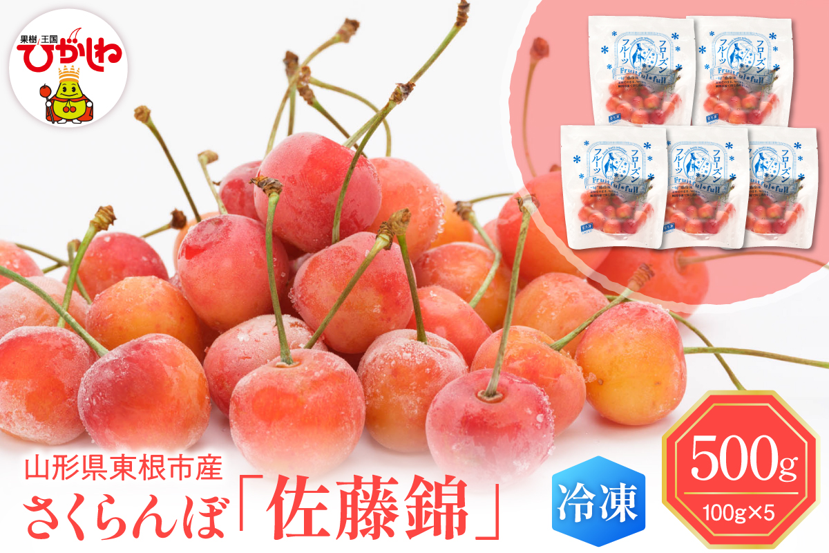 【急速冷凍】東根市産さくらんぼ 100g×5袋 東根農産センター提供 hi027-244