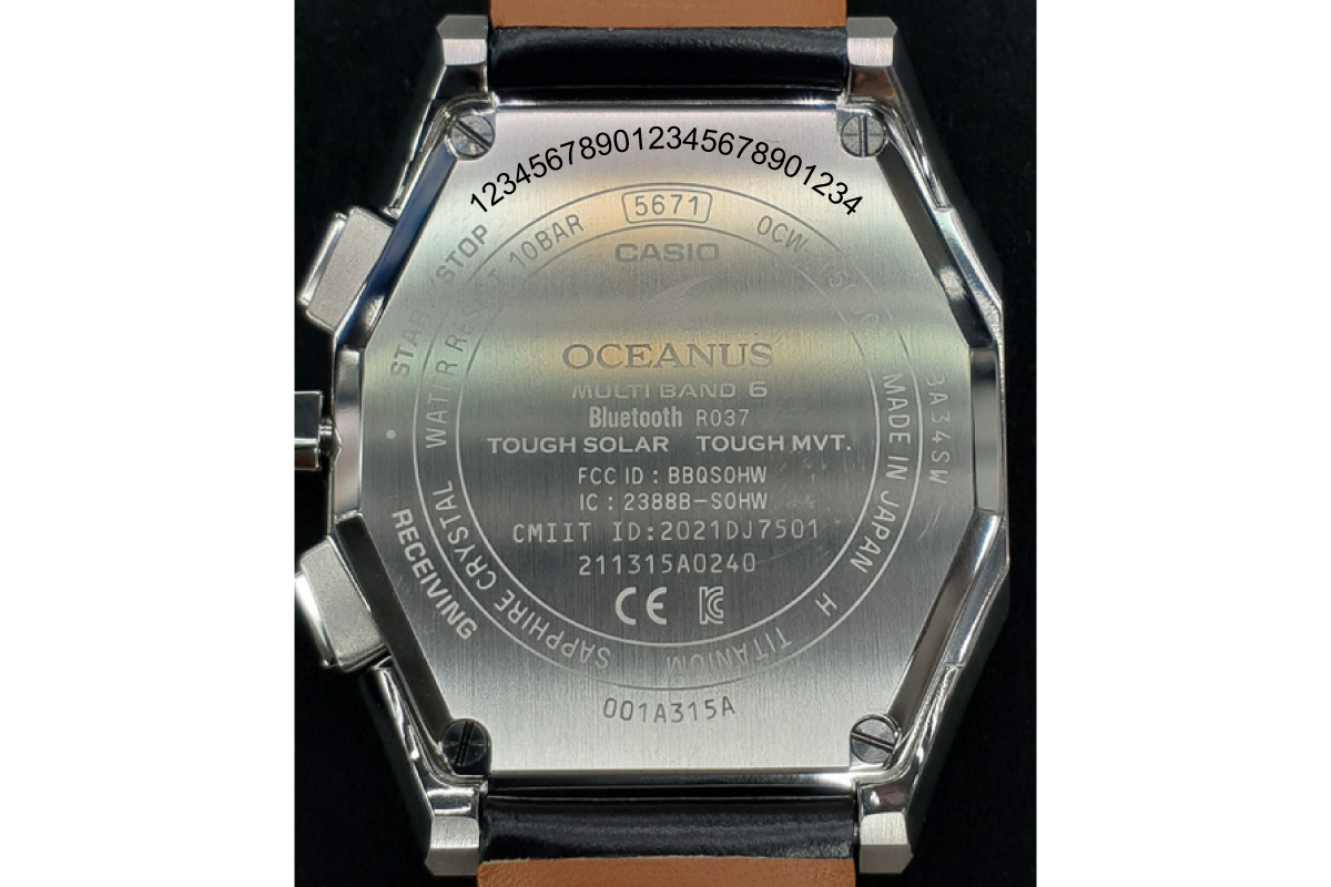 【CASIO】腕時計 OCEANUS OCW-T5000B-1AJF ≪名入れ有り≫ 山形県 東根市 hi011-123