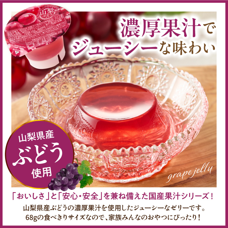 ぶどうゼリー 1袋4個入×12袋 和歌山産業提供 山形県 東根市 hi070-014