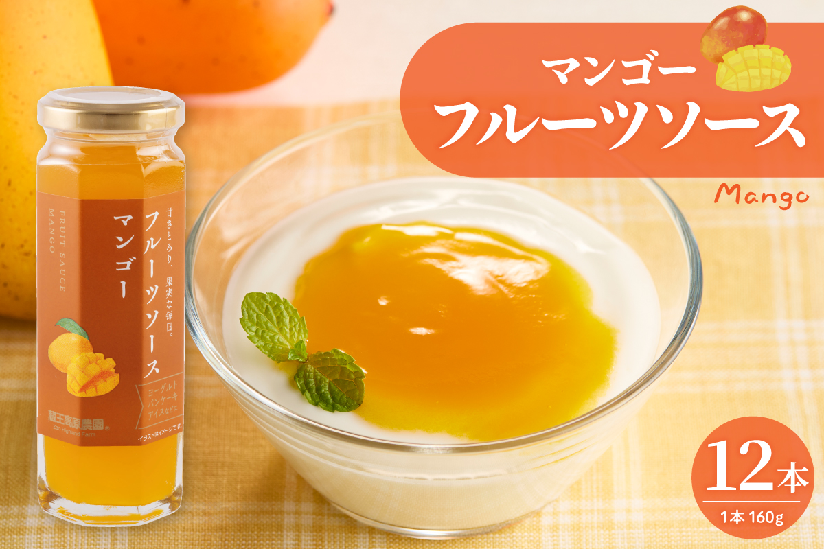 フルーツソース160g　マンゴー（12本）和歌山産業提供 山形県 東根市 hi070-012