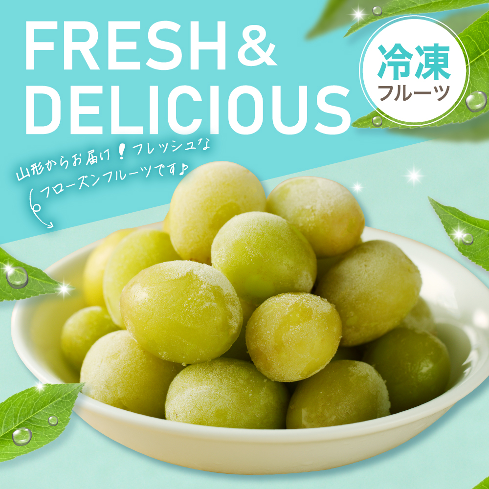 【急速冷凍】東根市産 シャインマスカット 100g×5袋 東根農産センター提供 hi027-245