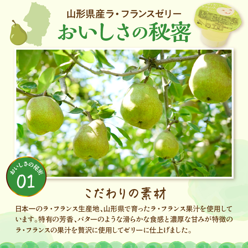 山形県産ラフランスゼリー1袋6個入×12袋 山形県 東根市 和歌山産業提供 hi070-017