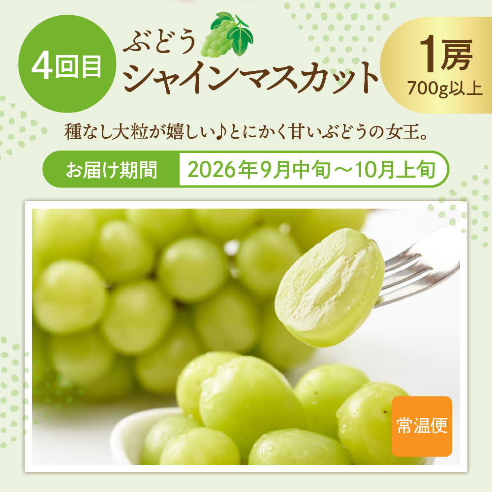 【2026年先行予約 6回 定期便】2026年 た～んと フルーツ コース 山形県 東根市 さくらんぼ もも シャインマスカット ラ・フランス りんご hi999-044