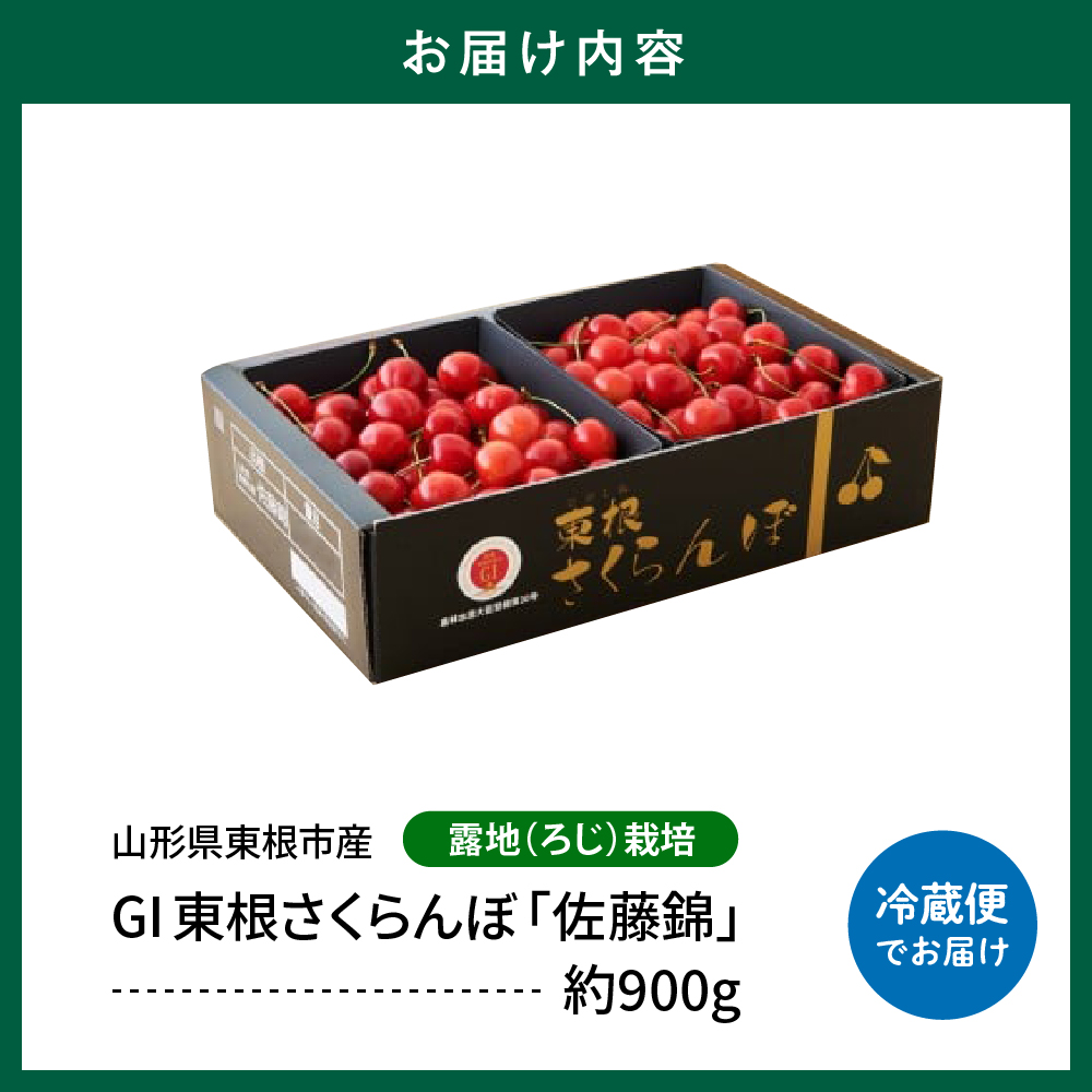 【2025年産 先行予約】GI 「東根さくらんぼ」佐藤錦 900g バラ詰め JA園芸部提供 山形県 東根市　hi001-028-2