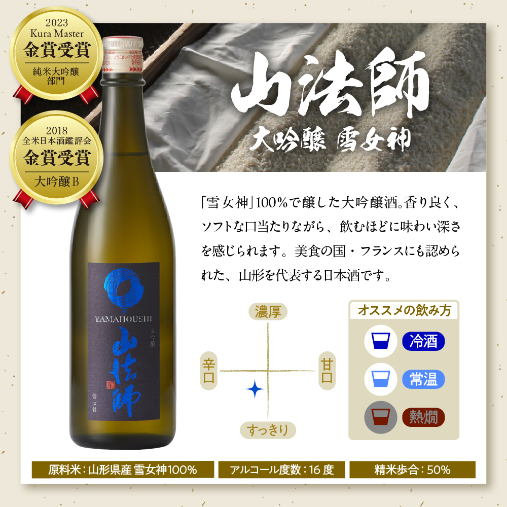 六歌仙　山法師1,800ml　定番セット　hi003-hi019-015r