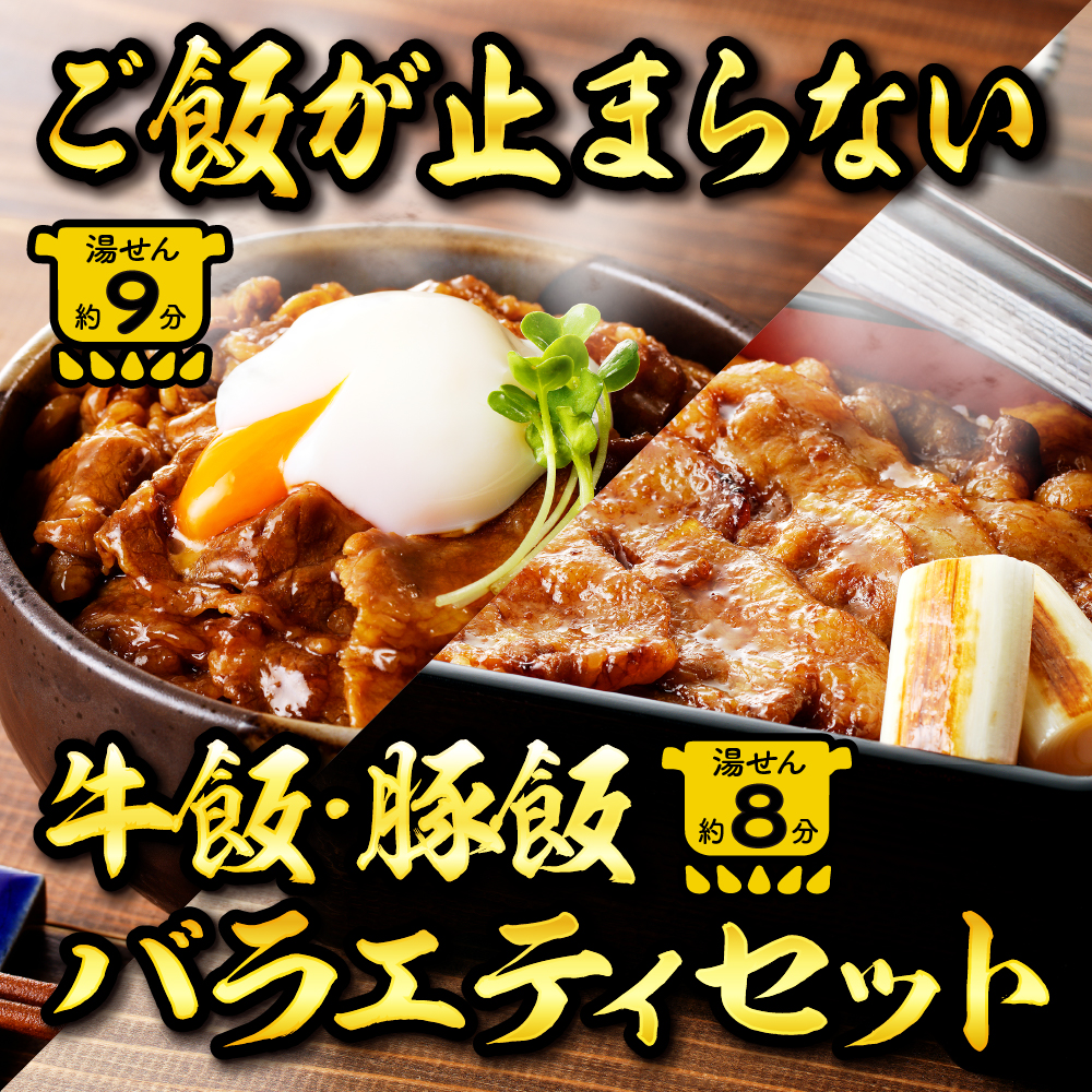 【かんたん本格調理】ザ・焼肉網焼き牛カルビ重の素と旨みがとろけるイベリコ豚重の具のバラエティセット 牛肉 豚肉 山形県 東根市 日東ベスト　hi010-006