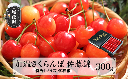 先行予約 加温 さくらんぼ 佐藤錦 特秀Lサイズ 300g 5月上旬~5月下旬頃発送 プレゼント ギフト 化粧箱鏡詰め 2025年産 令和7年産 ハウス ハウス栽培 山形県産 ns-sntlx300