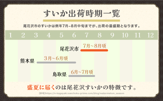 先行予約 尾花沢スイカ 6Lサイズ(約11kg)×1玉 7月下旬〜8月中旬頃発送 令和7年産 2025年産 農産センター すいか 西瓜 ※沖縄・離島への配送不可 ns-su6xx1