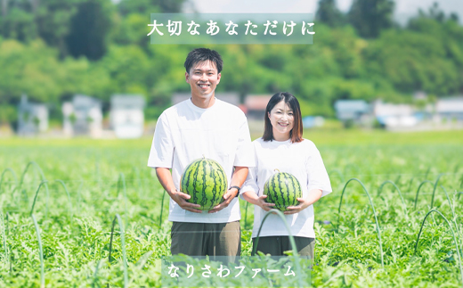 尾花沢プレミアすいか 羅皇ザ・スイート 大玉 2~3Lサイズ(約7~8kg) 1玉 2026年産 令和8年産 nf-su23r1