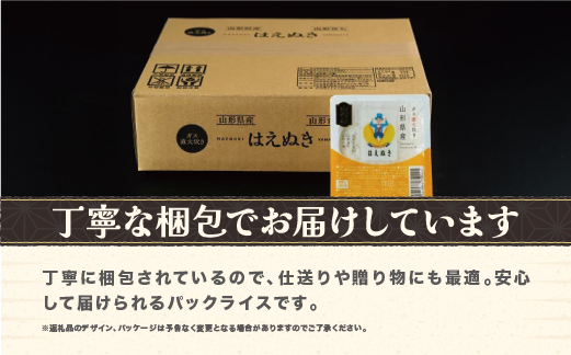 パックごはん 150g 36食入 はえぬき パックご飯 パックライス ごはんパック 米 お米 簡単 レンジ 山形県尾花沢市産 尾花沢産 白米 ja-prhax36