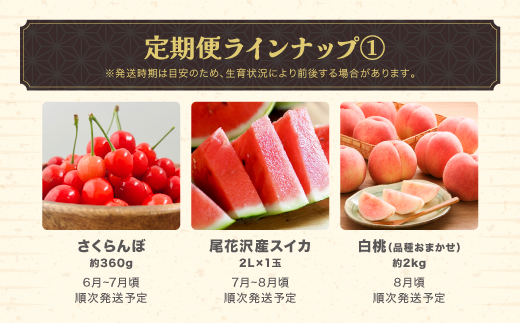 【先行予約】フルーツ定期便 全7回 さくらんぼ スイカ もも 梨 シャインマスカット ラ・フランス りんご 秀品 2026年6月~発送開始 2026年産 令和8年産 佐竹物産 ※沖縄・離島への配送不可 sb-ft7xx-b