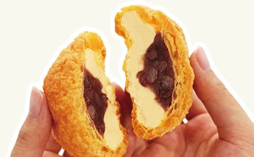 シュークリーム あんこシュー 6個 スイーツ 洋菓子 お菓子 デザート おやつ うろこや 尾花沢 送料無料 us-swasx6