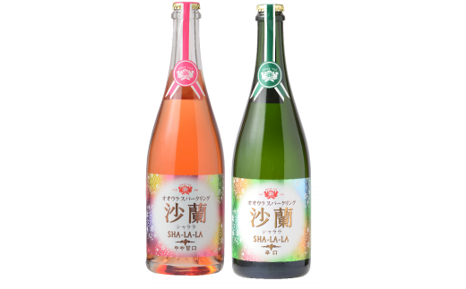 大浦葡萄酒 スパークリングワイン (750ml×2本セット) 白ワイン ロゼワイン 酒 『(有)大浦葡萄酒』 山形県 南陽市 [260]